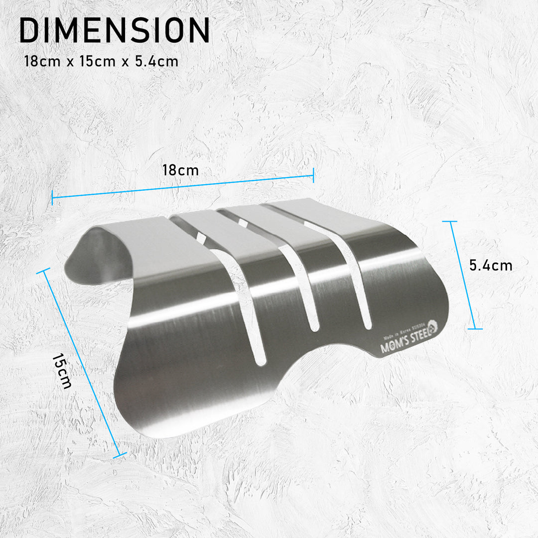 Combo Large Stainless Steel Chopping Cutting Board + Chopping Boards Holder