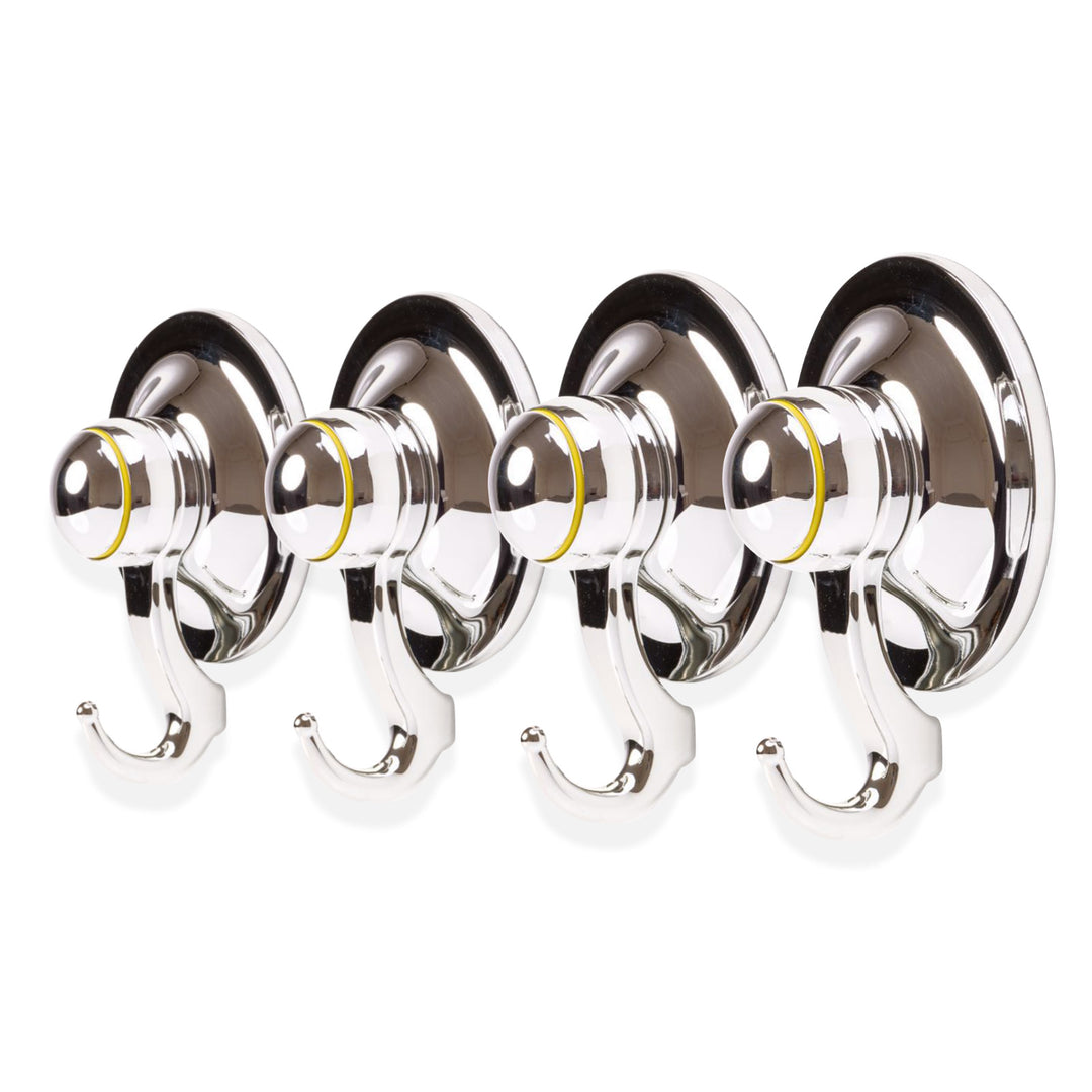 4PC Suction Hook Removable 72mm CHROME