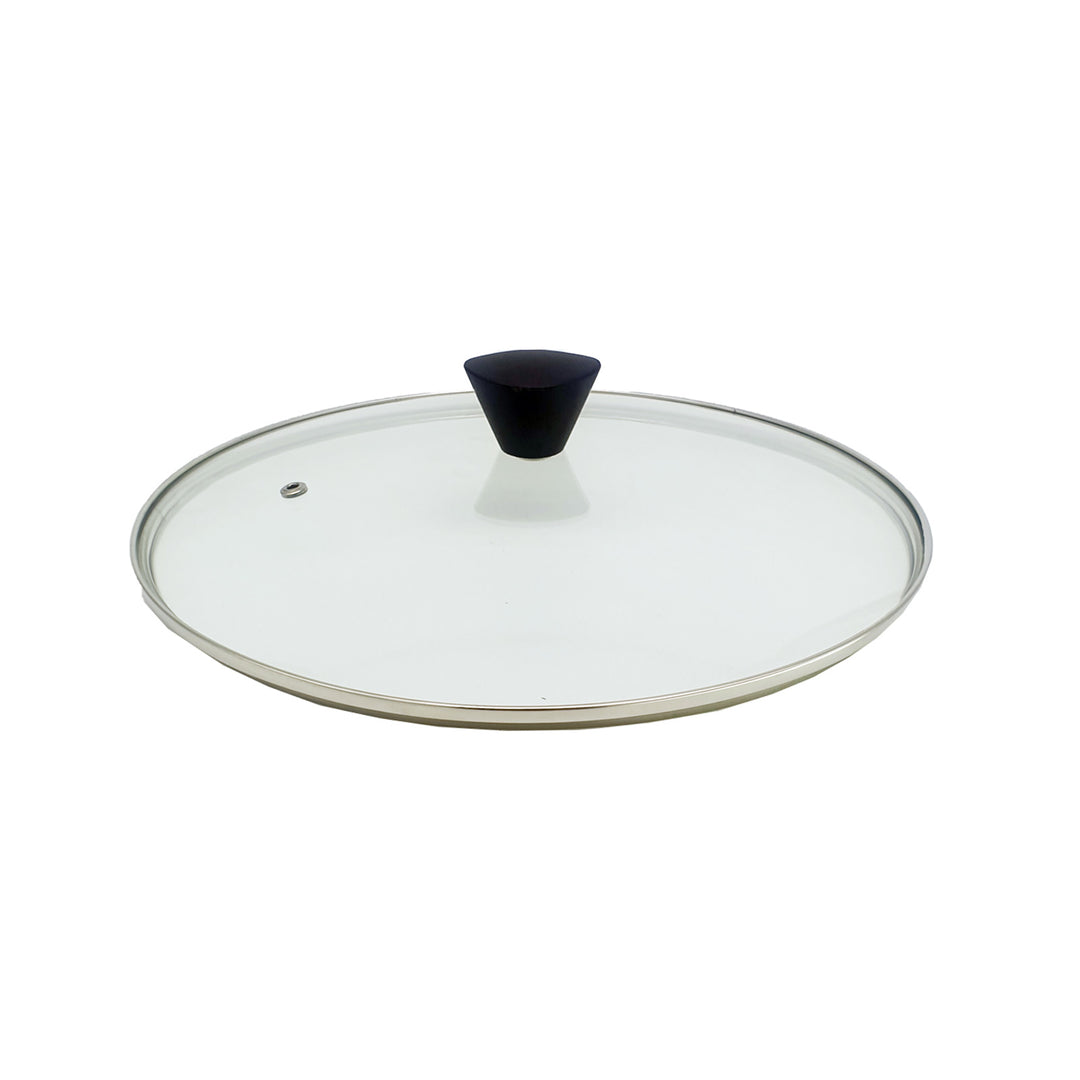 KOMAN Stainless Steel Glass Lid with Bakelite Handle - 28cm