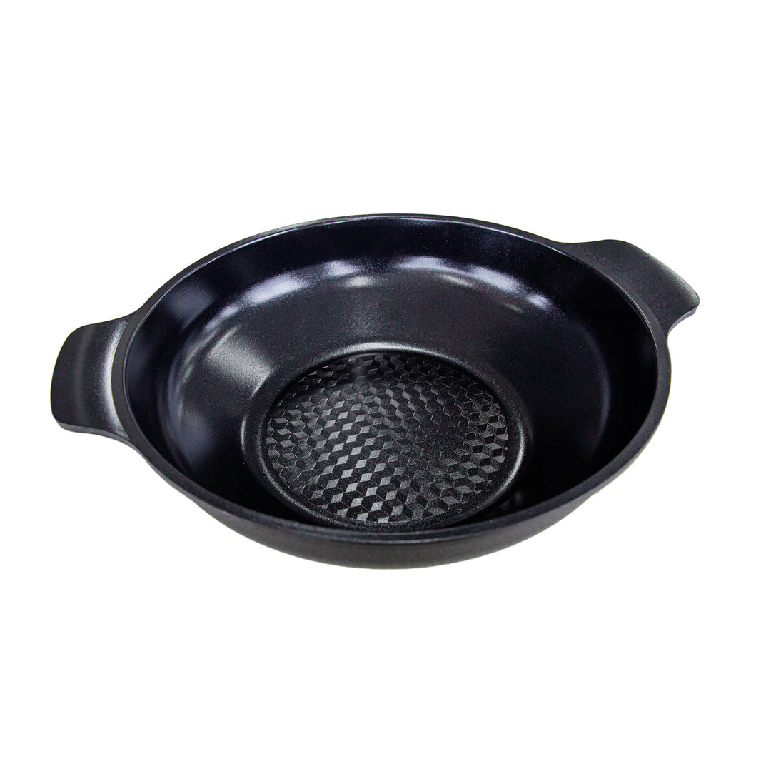 KOMAN Shinewon Two Hands Wok 28cm Ceramic Non-stick Titanium - BLACK