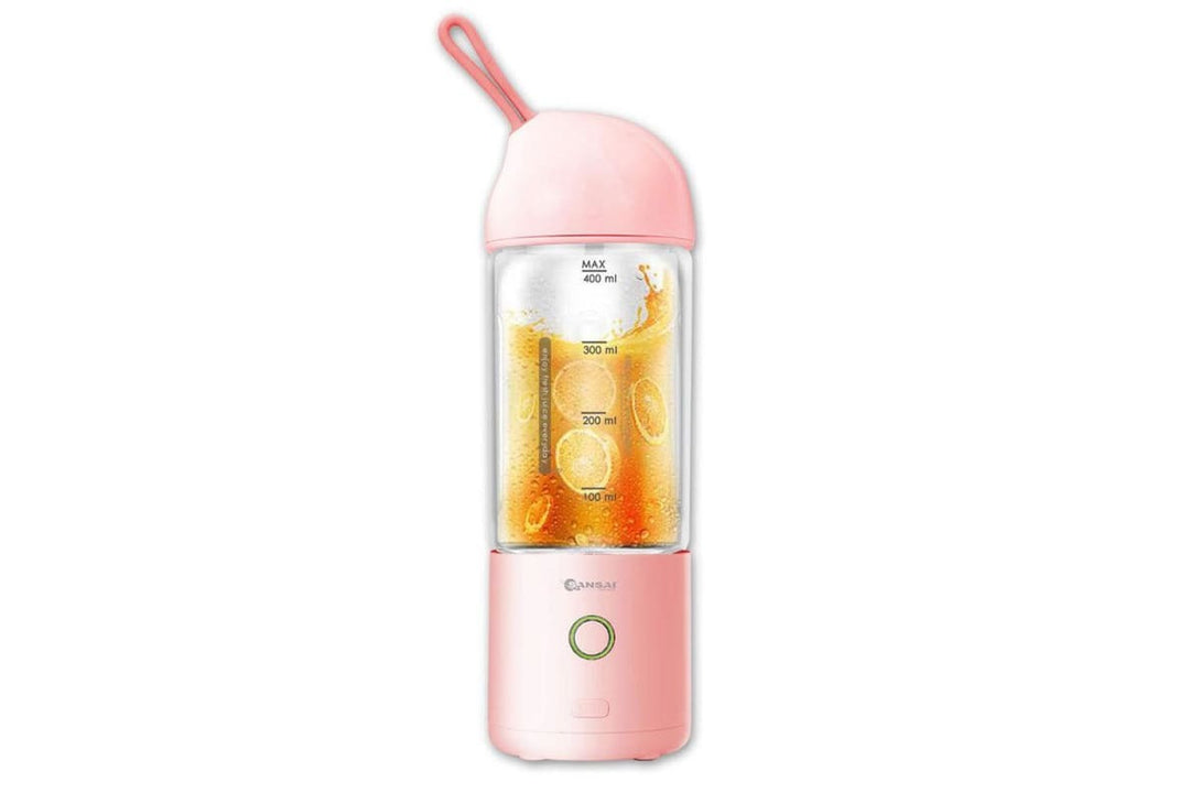 Sansai Portable Blender USB Rechargeable 400ML PINK