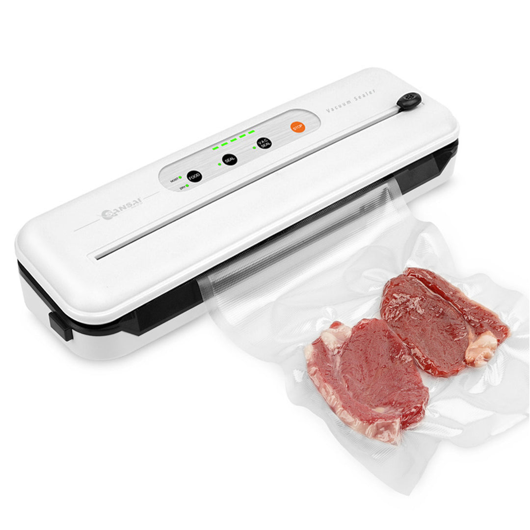 SANSAI 110W Vacuum Food Sealer Fresh Storage Sous Vide WHITE