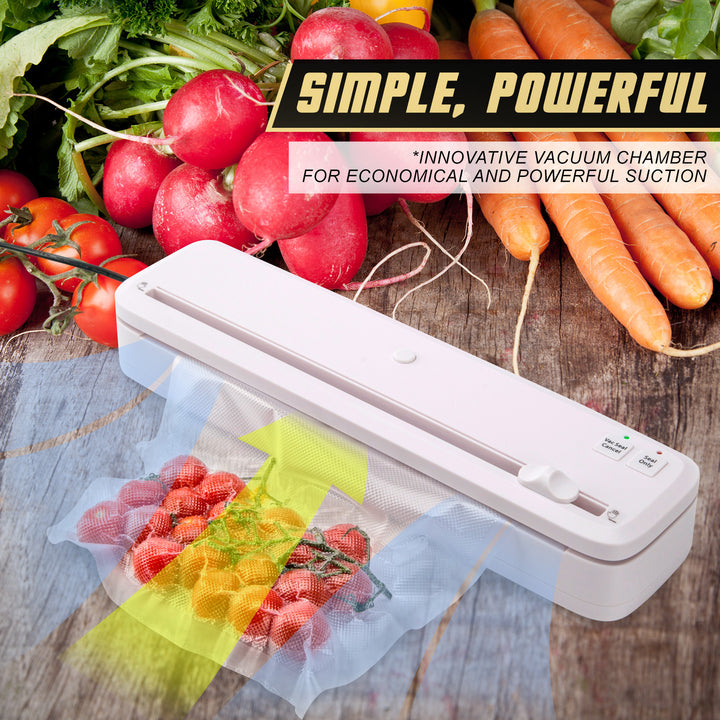 Kitchen Vacuum Food Sealer Sous Vide Machine 100W WHITE