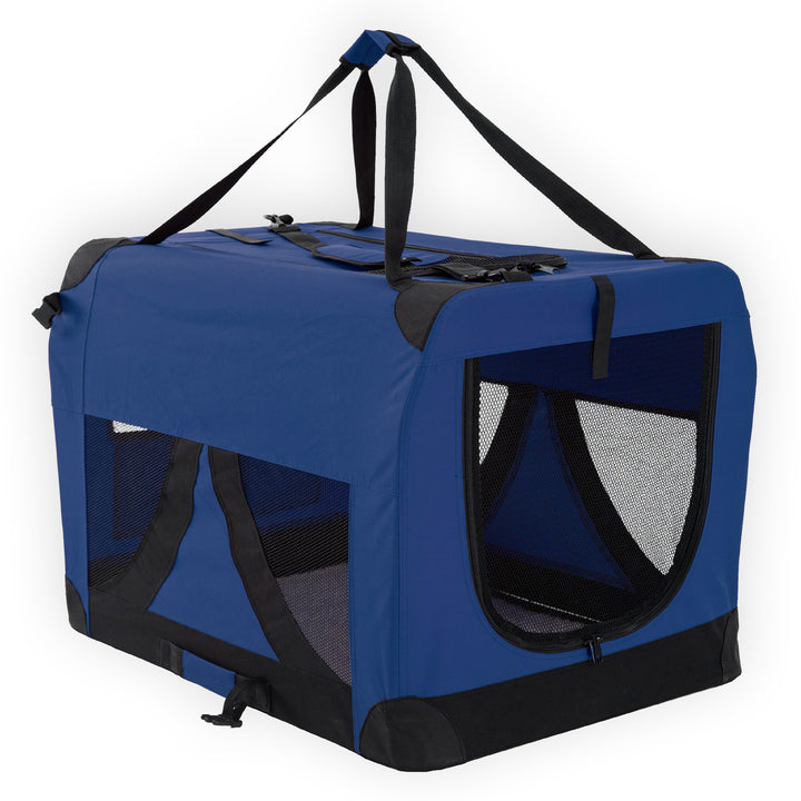 Portable Soft Dog Cage Crate Carrier XXXL BLUE