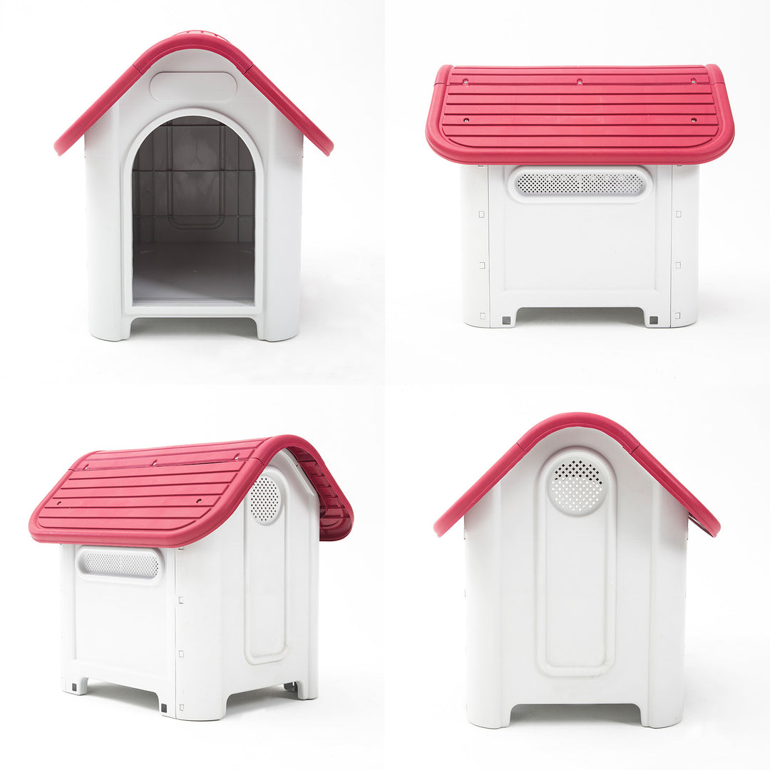 Dog Kennel House Plastic LUNA M PINK