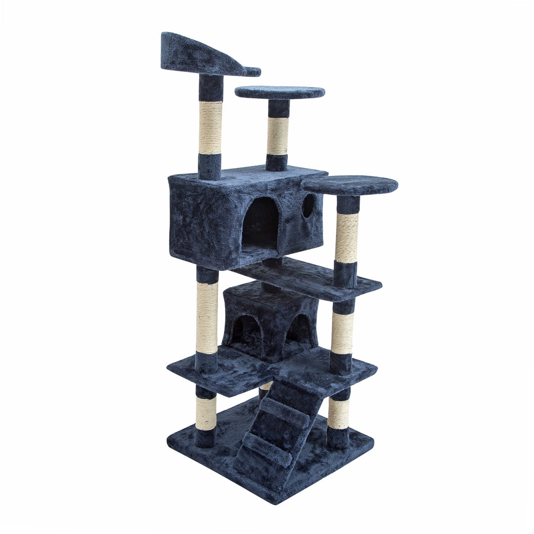 Cat Tree Multi Level Scratcher SOHO 130cm BLUE