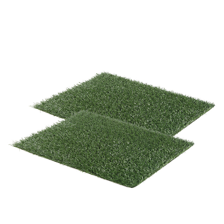 2 Grass Mat 58.5cm x 46cm for Pet Dog Potty Tray Training Toilet