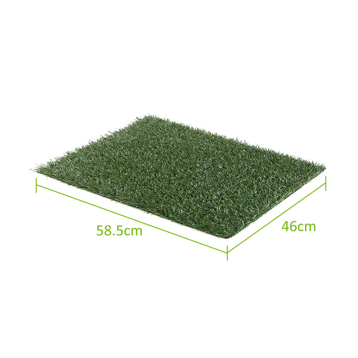 2 Grass Mat 58.5cm x 46cm for Pet Dog Potty Tray Training Toilet