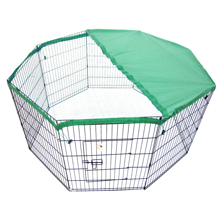 Net Cover Green for Pet Playpen Dog Cage 36in