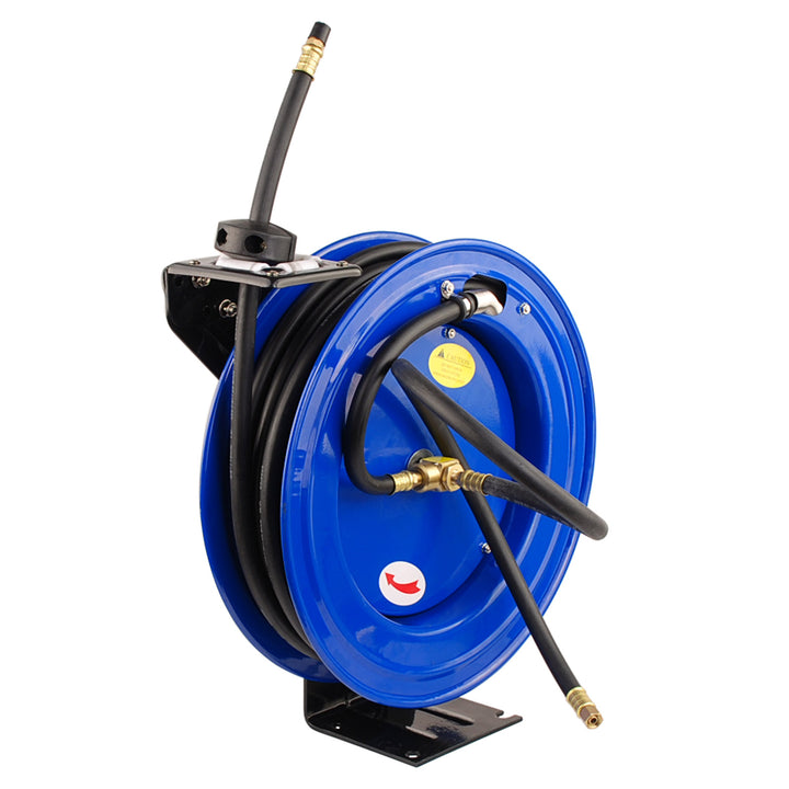 Air Hose Retractable Rewind Reel Automotive Industrial 15m