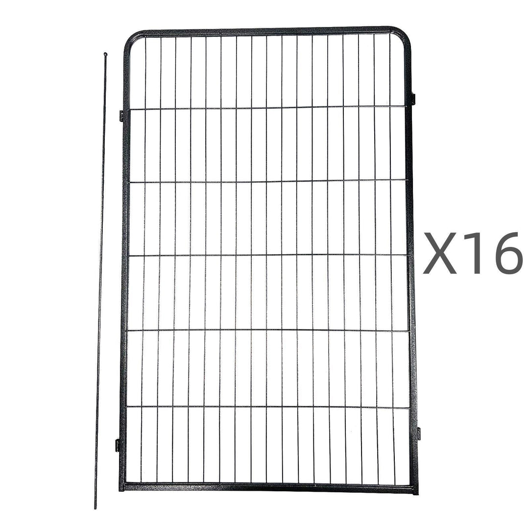 YES4PETS 16 Panel 120 cm Heavy Duty Pet Dog Cat Rabbit Exercise Extension Playpen Puppy Rabbit Fence