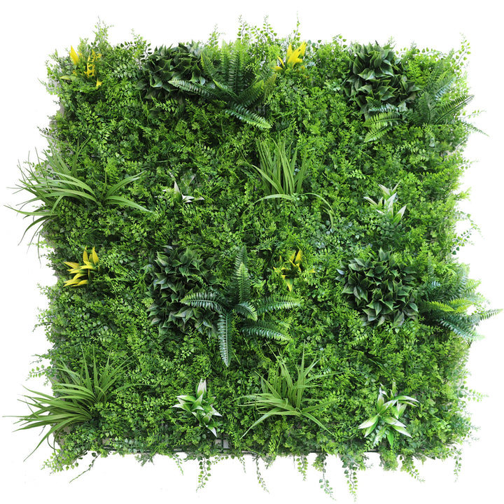 YES4HOMES 5 SQM Artificial Plant Wall Grass Panels Vertical Garden Tile Fence 1X1M Green