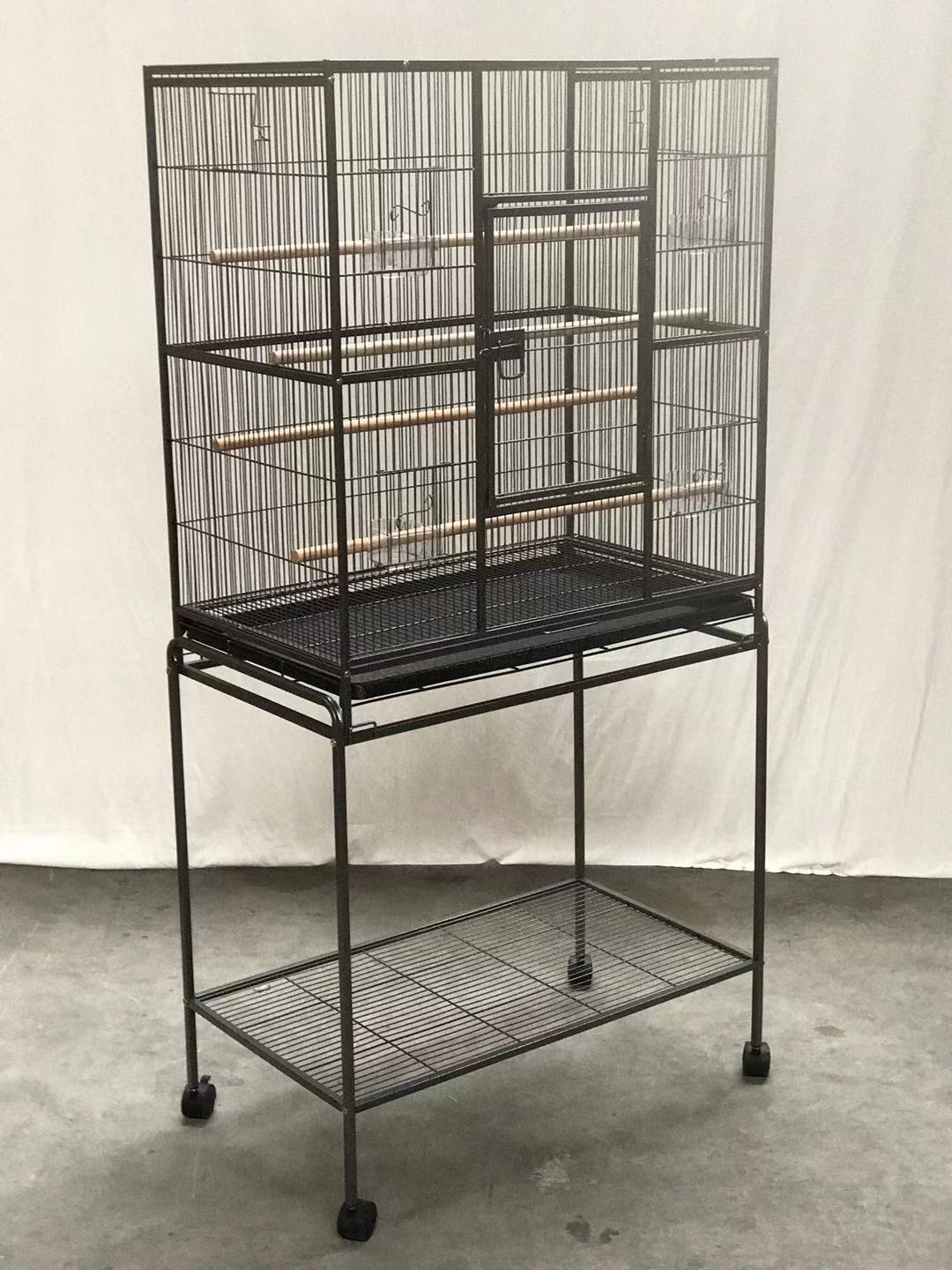 YES4PETS 161 cm Bird Cage Parrot Aviary Pet Stand-alone Budgie Perch Castor Wheels