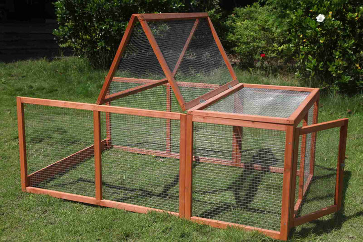 YES4PETS Large Chicken Coop Run Guinea Pig Cage Villa Extension Rabbit Hutch House Pen