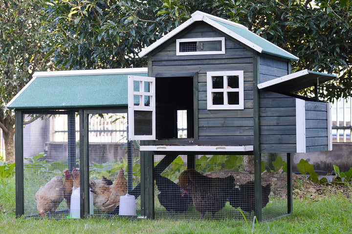 YES4PETS XL Chicken Coop Rabbit Hutch Guinea Pig Cage Ferret House