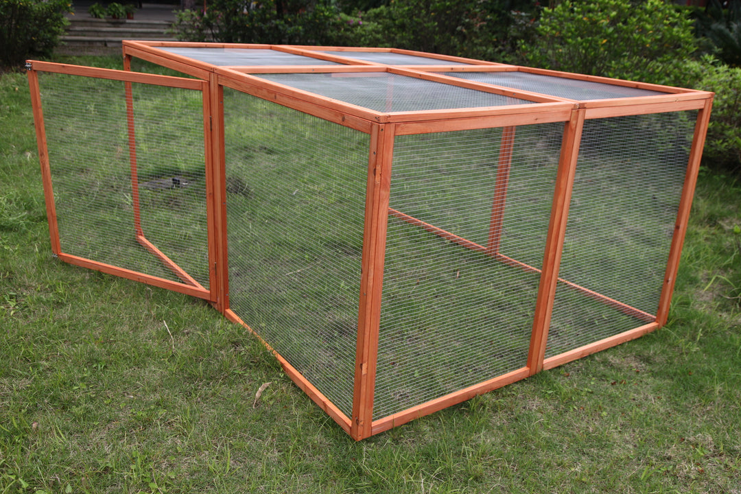 YES4PETS XXL Chicken Coop Run Guinea Pig Cat Cage Villa Extension Rabbit Hutch House Pen