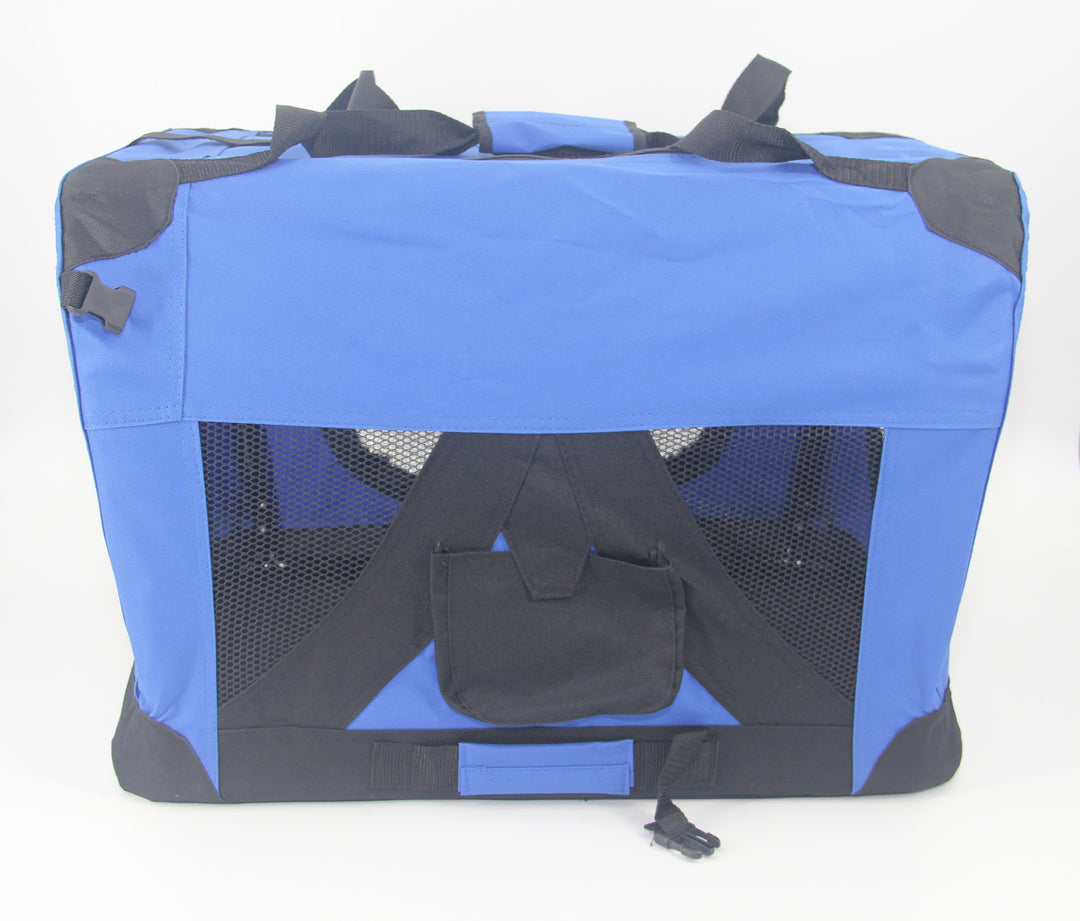 YES4PETS XXXL Portable Foldable Pet Dog Cat Puppy Soft Crate-Blue