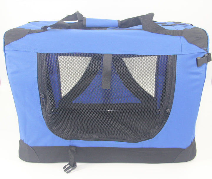 YES4PETS XXXL Portable Foldable Pet Dog Cat Puppy Soft Crate-Blue