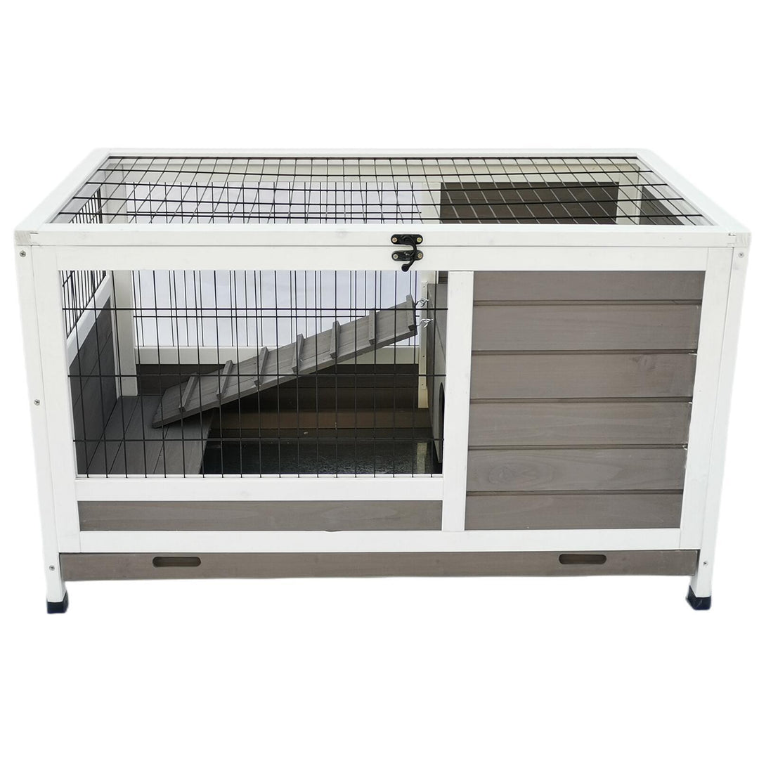 YES4PETS Rabbit Hutch Cat House Cage Guinea Pig Ferret Cage