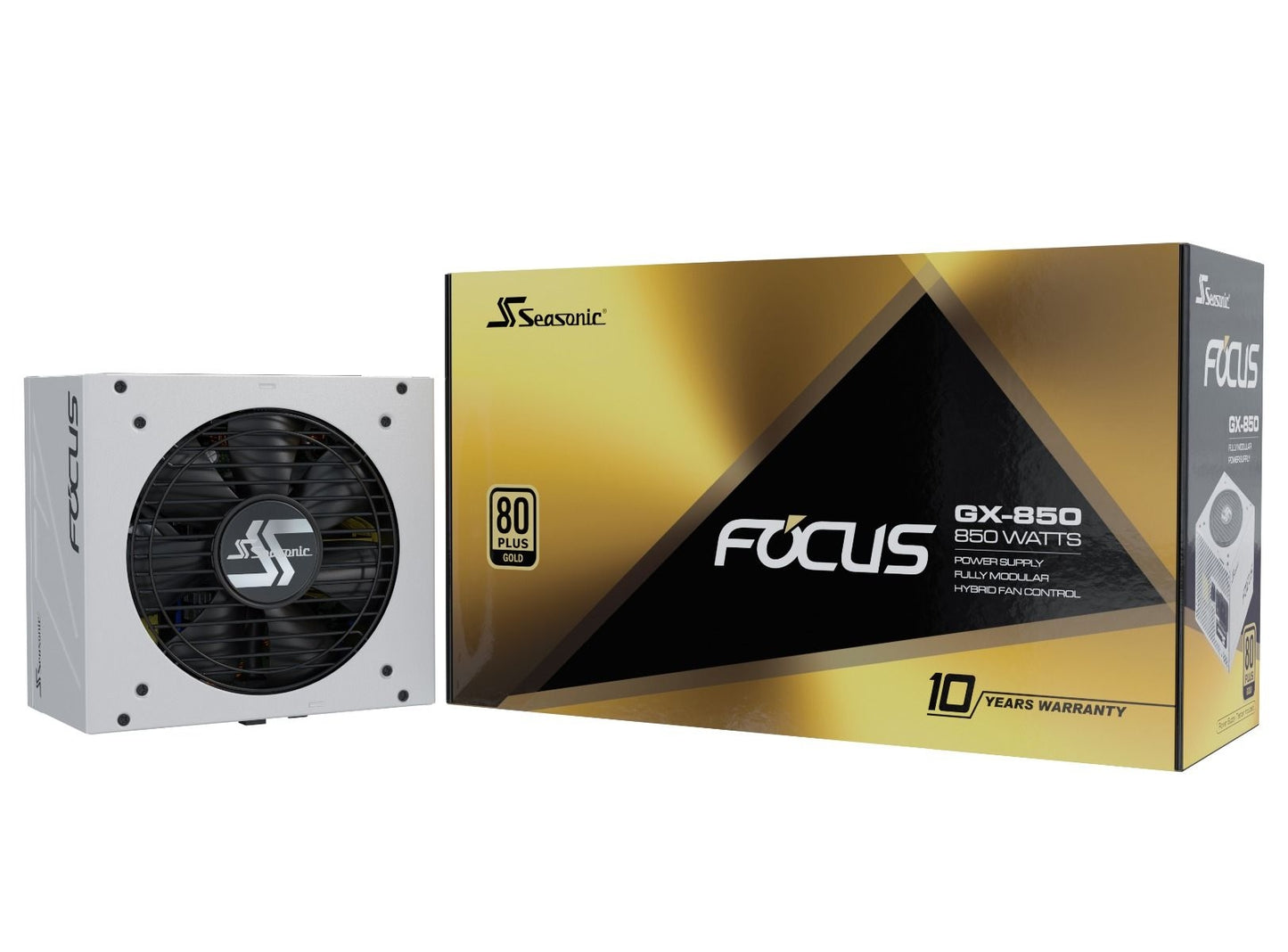 Seasonic FOCUS GX-850 White 850W ATX 3.0 Gold Modular PSU