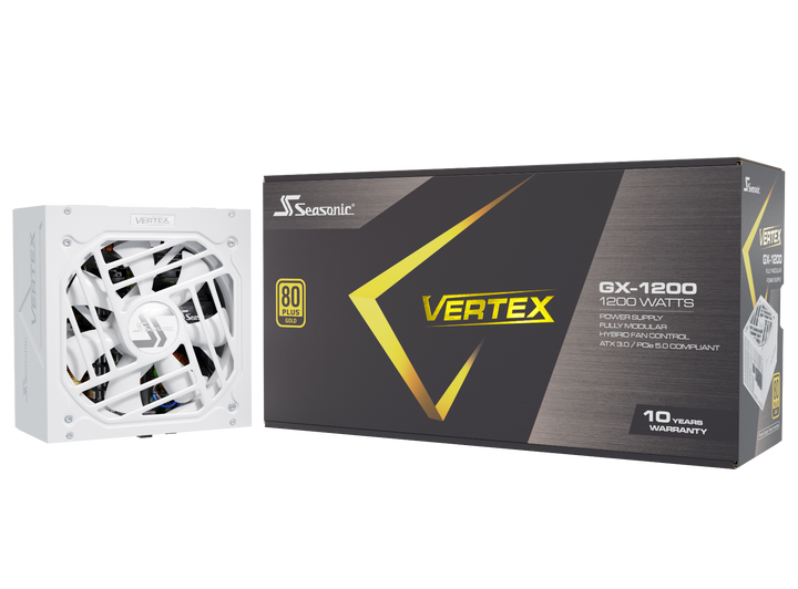 Seasonic VERTEX GX-1200 White 1200W ATX 3.0 Gold Modular PSU