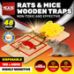 SAS Pest Control 48PCE Mice Rodent Traps Wooden Powerful Spring 10cm x 4.5cm