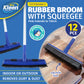 Xtra Kleen 12PCE 2-In-1 Rubber Broom & Squeegee Telescopic Handle 75 - 130cm