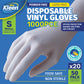 Xtra Kleen 1000PCE Disposable Gloves Latex & Powder Free Food Safe Size S