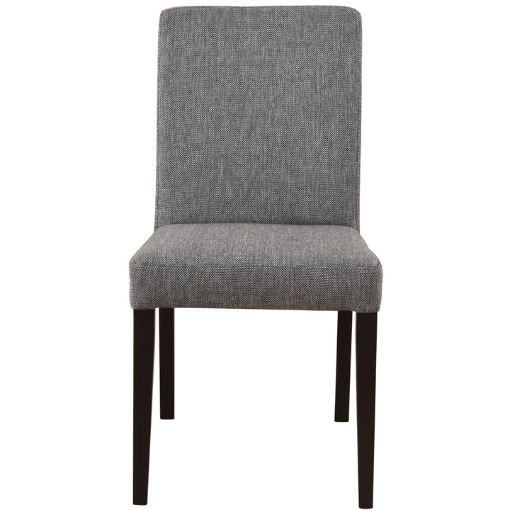 Catmint Dining Chair Set of 6 Fabric Upholstered Solid Acacia Wood - Granite