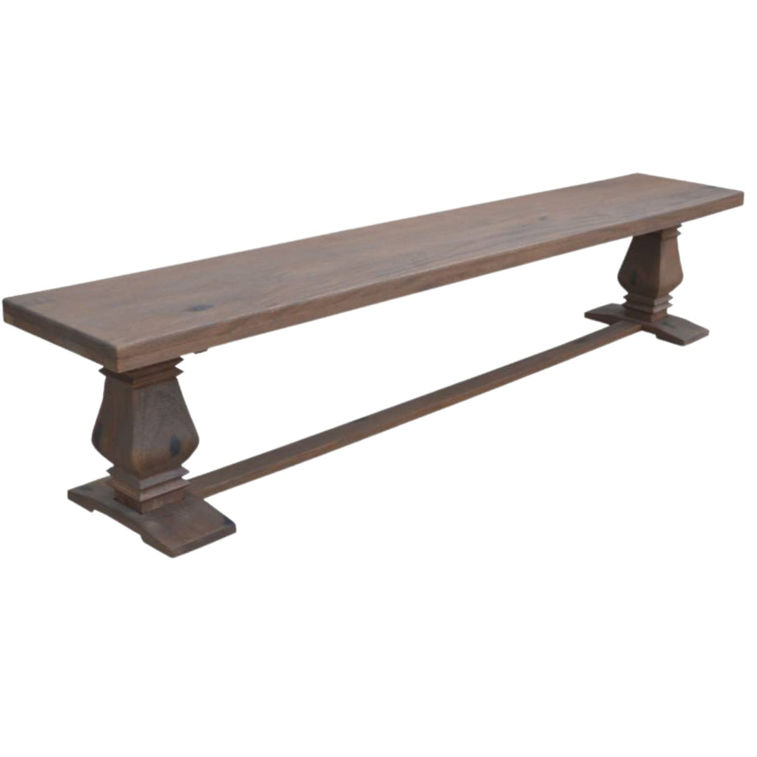 Florence  Dining Table Seat Bench 230cm French Provincial Pedestal Solid Timber