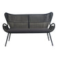 Cairns 4pc Outdoor Sofa Set with Cement Top Coffee Table