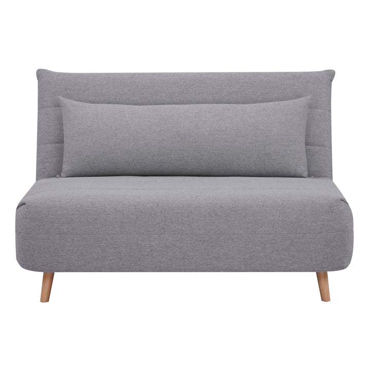 Audrey 2 Seater Sofa Futon Bed Love Seat Fabric Lounge Couch - Grey