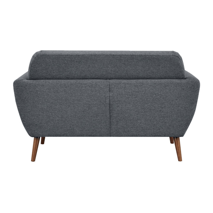 Lilliana 2 Seater Sofa Fabric Uplholstered Lounge Couch - Dark Grey