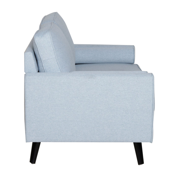 Lexi 2 Seater Sofa Fabric Uplholstered Lounge Couch - Light Blue