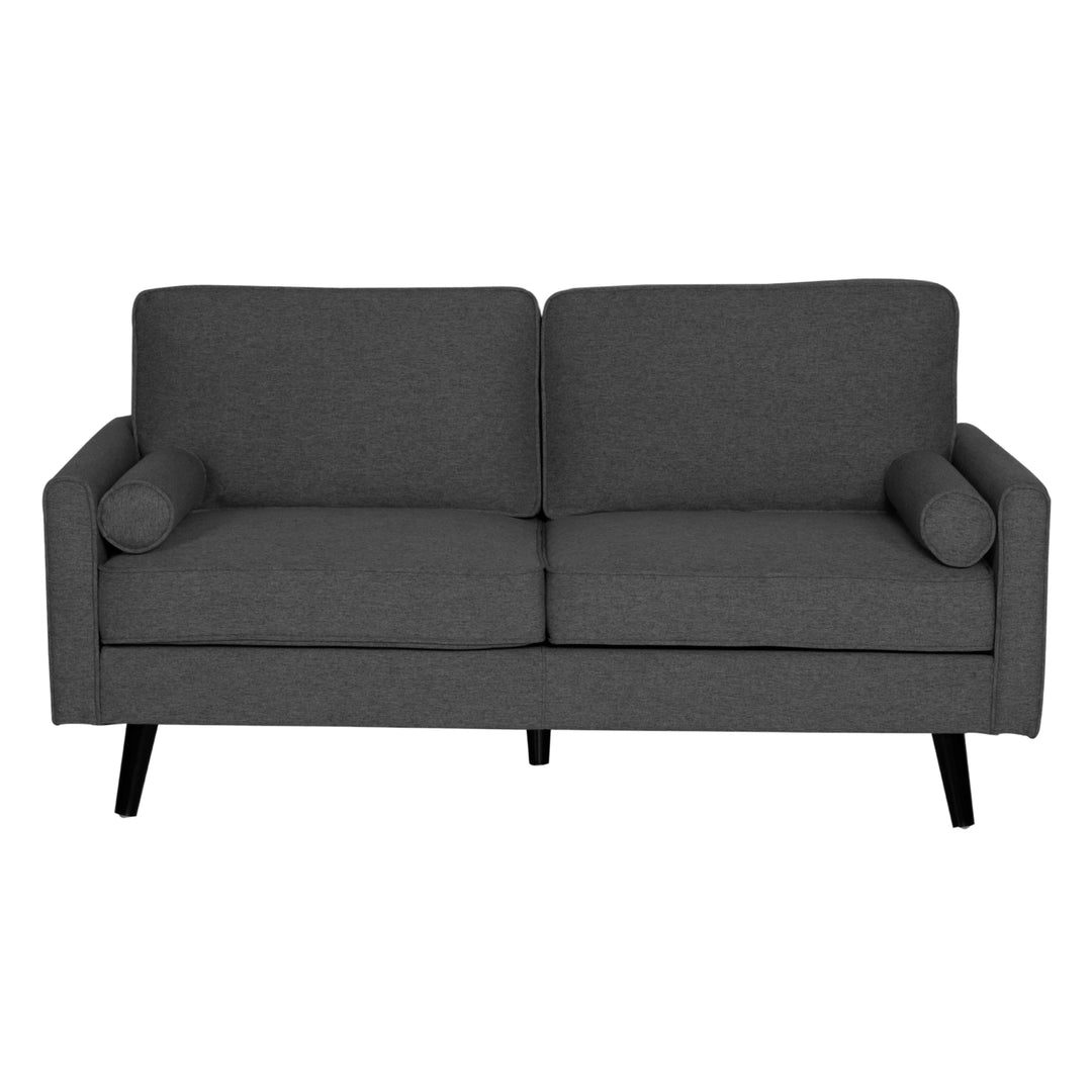 Lexi 2 + 2.5 Seater Sofa Set Fabric Uplholstered Lounge Couch - Dark Grey