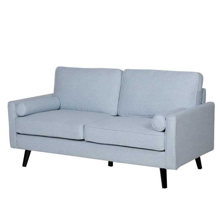 Lexi 2.5 Seater Sofa Fabric Uplholstered Lounge Couch - Light Blue