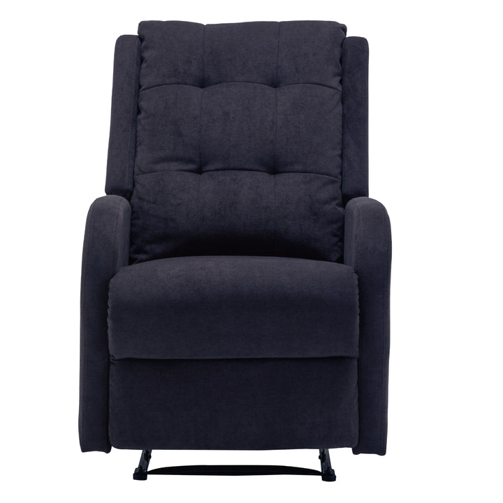 Flynn Recliner ArmChair Fabric Upholstered Sofa Lounge Accent Chair Dark Grey