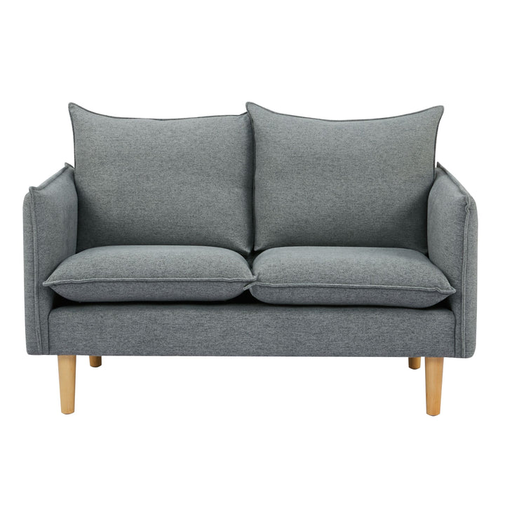 Sinatra 2 Seater Fabric Sofa Lounge Couch Dark Grey