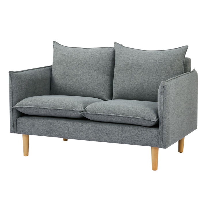 Sinatra 2 Seater Fabric Sofa Lounge Couch Dark Grey