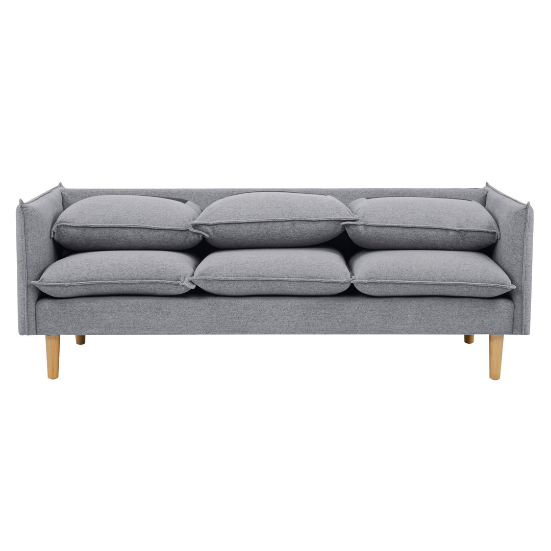 Sinatra 3 Seater Fabric Sofa Lounge Couch Grey