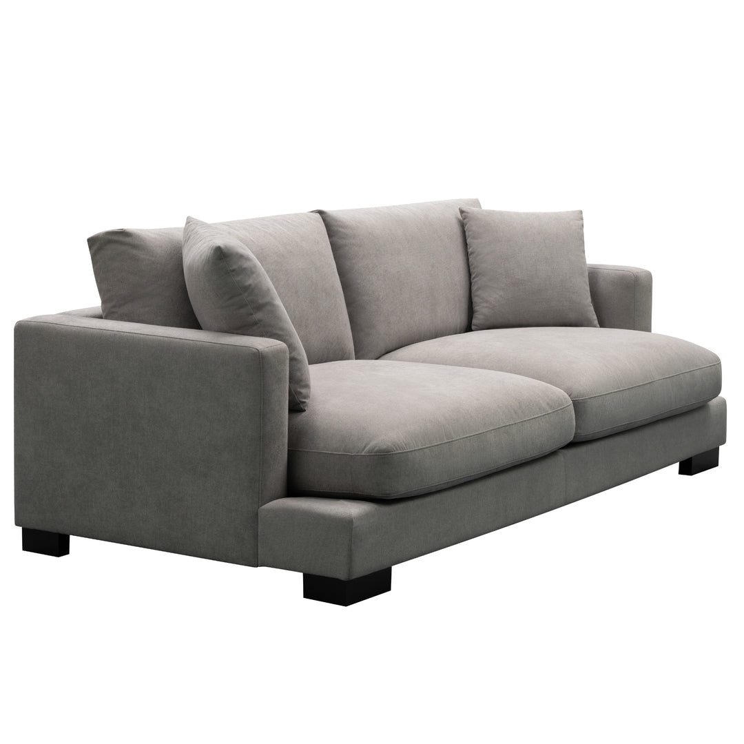 Royalty 3 + 2 Seater Sofa Fabric Uplholstered Left Chaise Lounge Couch - Grey