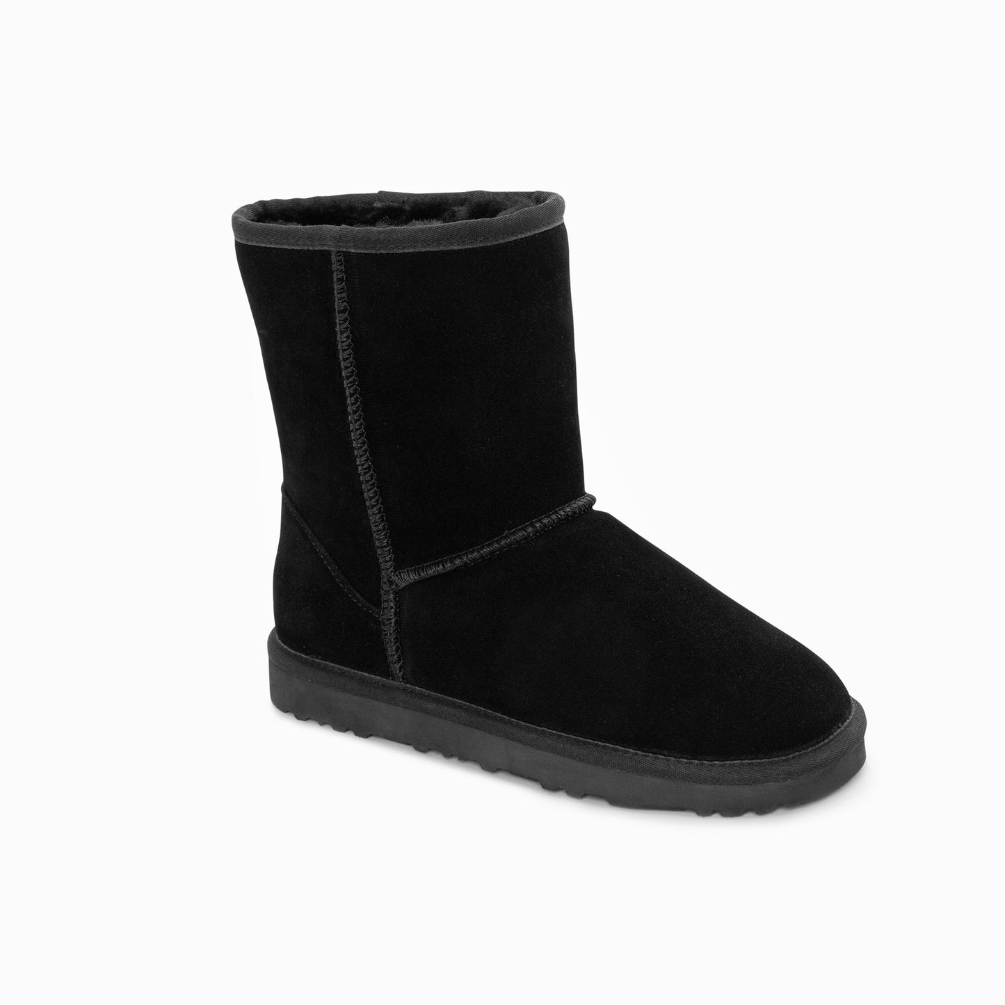 Ugg Boots Genuine Australian Sheepskin Unisex Short Classic Suede (Black, EU42)