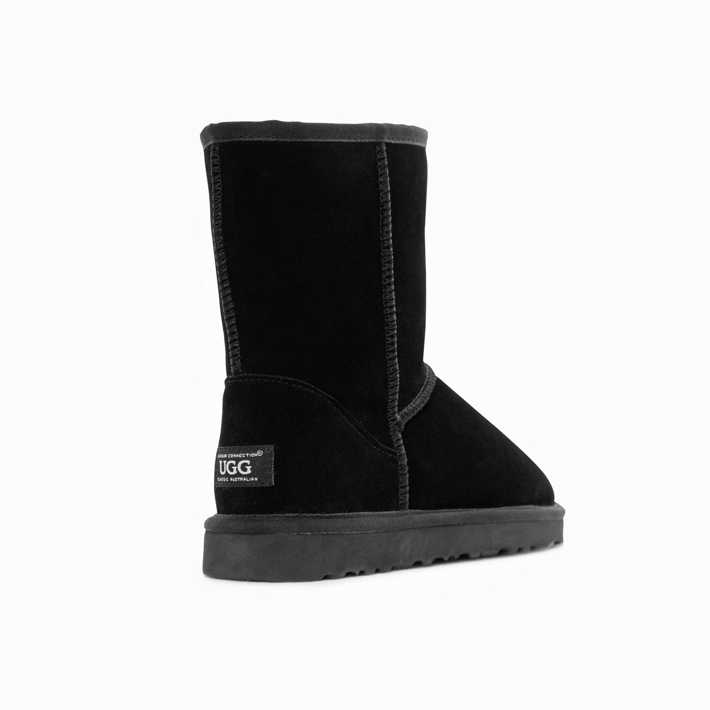 Ugg Boots Genuine Australian Sheepskin Unisex Short Classic Suede (Black, EU42)