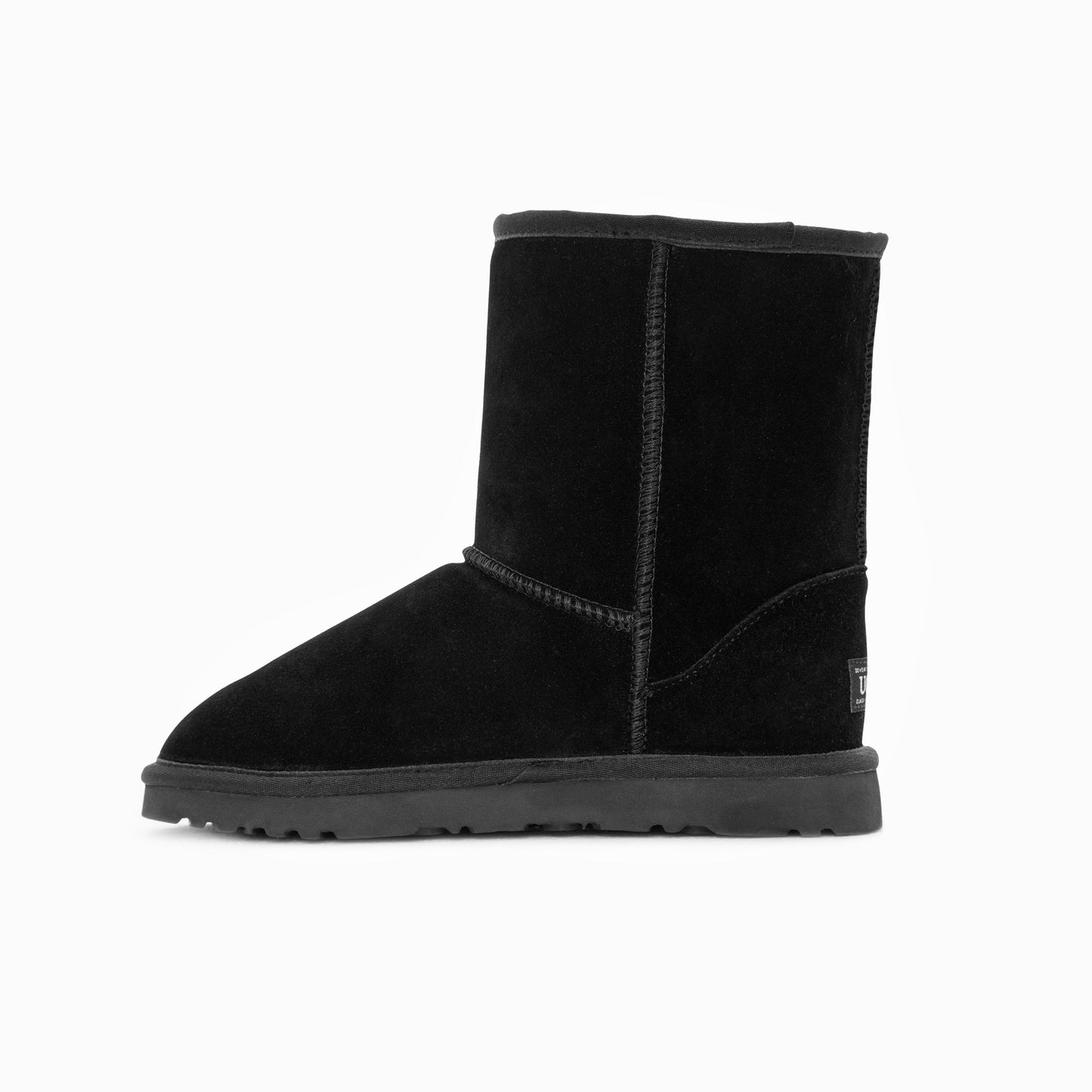 Ugg Boots Genuine Australian Sheepskin Unisex Short Classic Suede (Black, EU44)