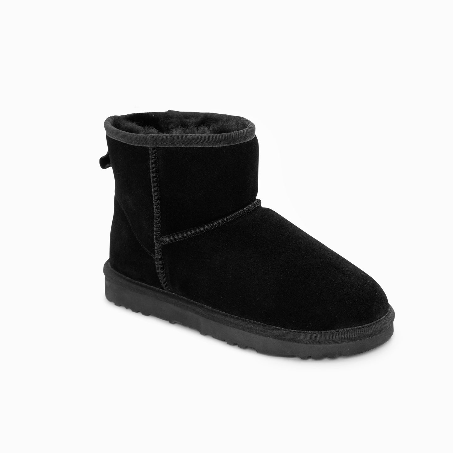 Ugg Boots Genuine Australian Sheepskin Unisex Mini Classic Suede (Black, EU39)