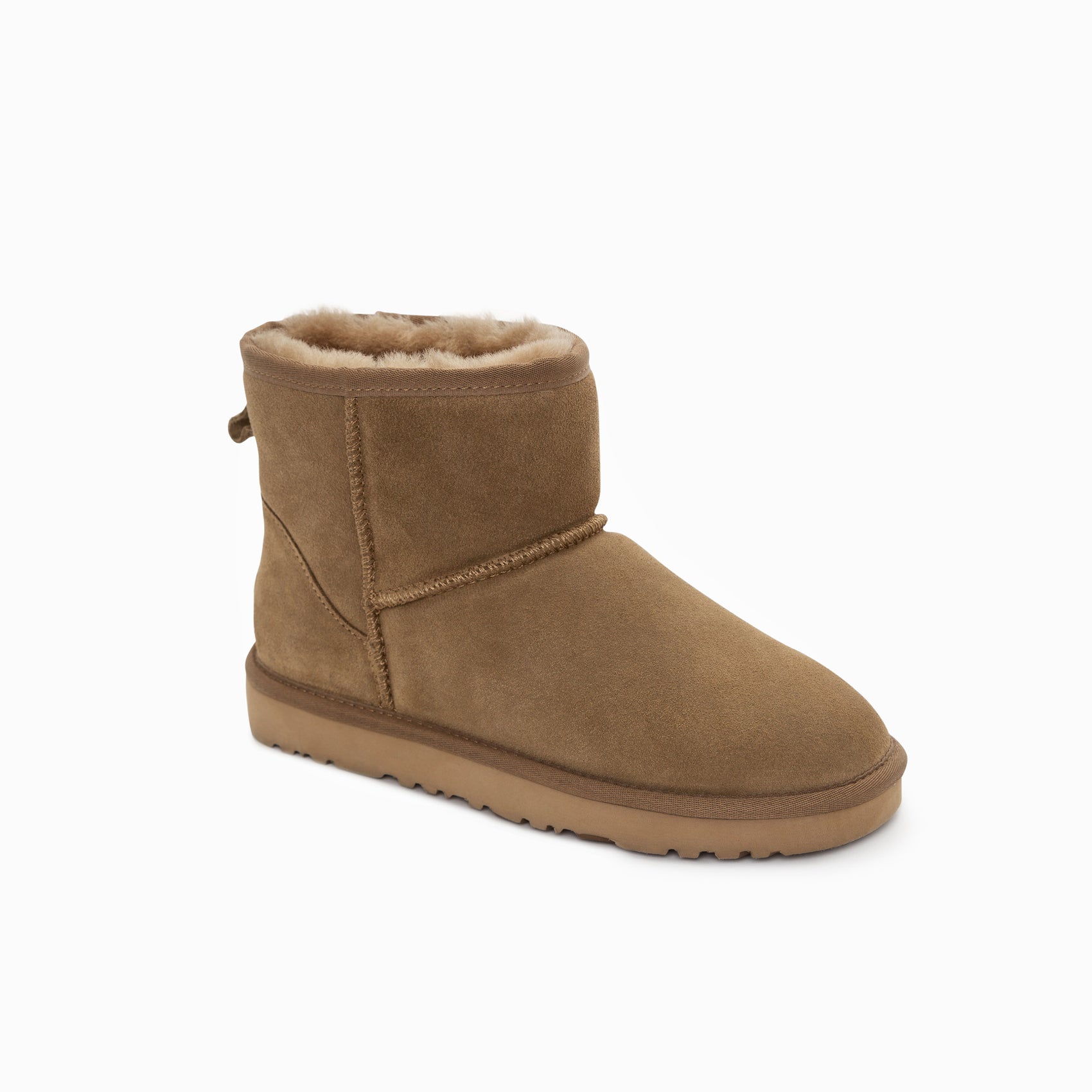 Ugg Boots Genuine Australian Sheepskin Unisex Mini Classic Suede (Olive, EU41)