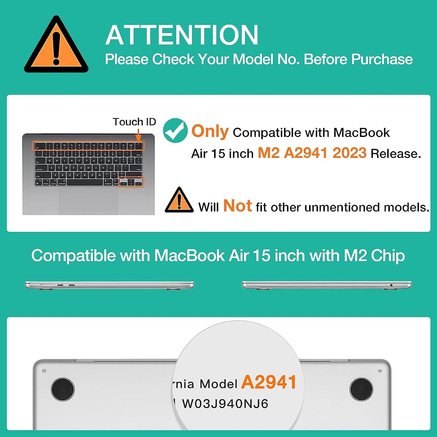 15 inch Air 2023 MacBook Air Matte Case  A2941 M2 Chip Hard Shell Case Keyboard Cover Green