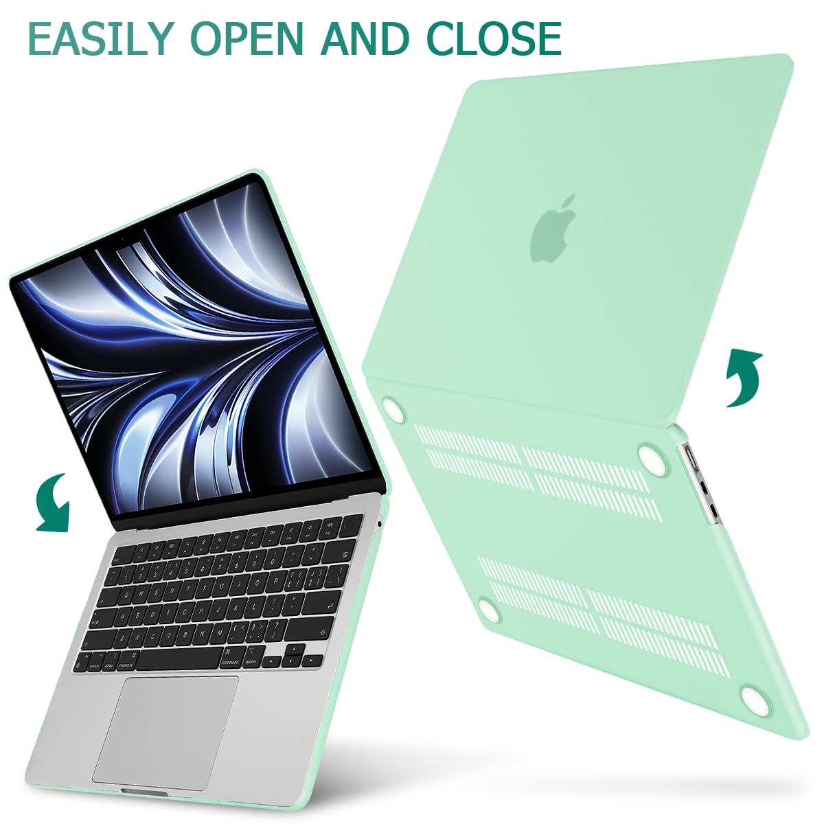 15 inch Air 2023 MacBook Air Matte Case  A2941 M2 Chip Hard Shell Case Keyboard Cover Green