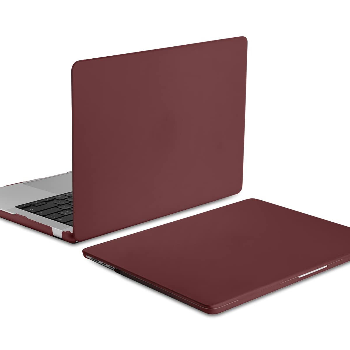 15 inch Air 2023 MacBook Air Matte Case  A2941 M2 Chip Hard Shell Case Keyboard Cover Wine Red