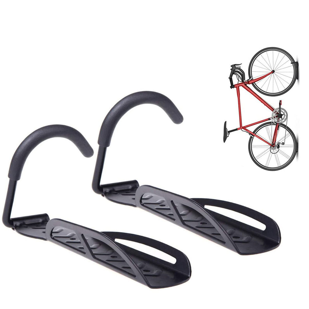 2x Bike Rack Garage Wall Mount Hanger Hooks Storage Bicycle Vertical for Indoor Shed with Screws